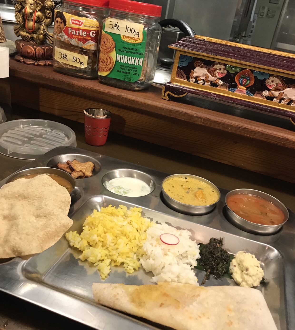 名古屋にある南インド料理店カルナータカーでカレーを手で食べる Kamiyoga Tadashi Shinohara Blog